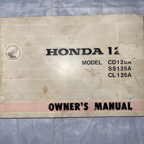 Honda owner manual cd120a - owner's,