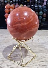 Red jasper crystal sphere free - jasper,