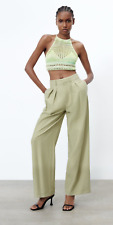 NWT SIZE M ZARA WIDE-LEG