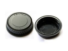 Camera Body Cover + Rear Lens Cap for Pentax PK K20D K10D K200D K100  - UK STOCK