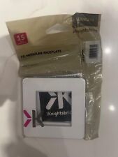 SF2GMW Screwless 2G Modular Faceplate - Matt White