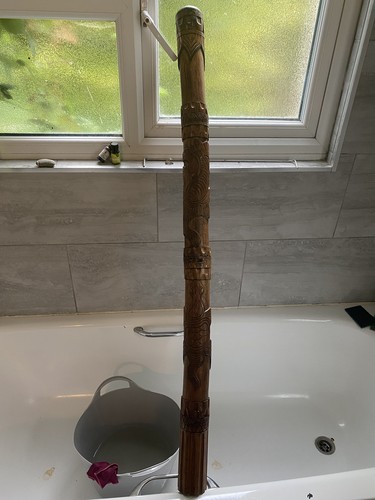 Didgeridoo decorated carved - decorated,