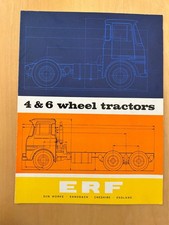 ERF LORRY / TRUCK  BROCHURE -  4 & 6 WHEEL TRACTORS