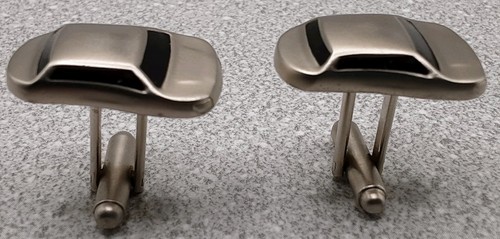 Chrome car cufflinks vintage - chrome, cufflinks.