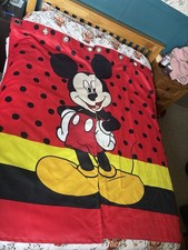 Kids Mickey Mouse & Minnie Pair Thick Blackout Curtains Thermal Ring Top Eyelet