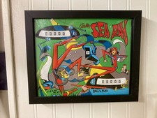 Retro Glow Pinball Art | 8"x