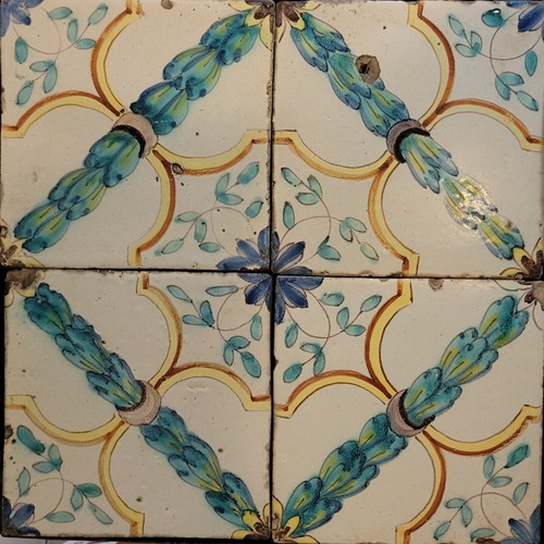 18th century faience tiles - 18th,