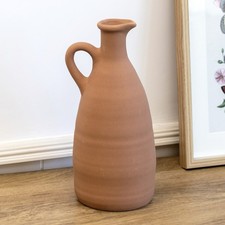 Terracotta Pitcher Vase Rustic
