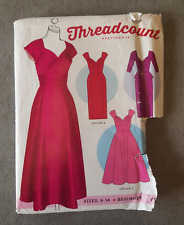 Threadcount 1613 Sewing Pattern - 3x Vintage 50s Style Evening Dress Uncut 6-14
