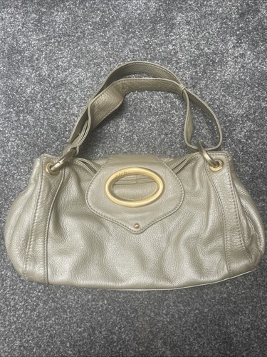 Gold leather ri2k shoulder bag - leather,