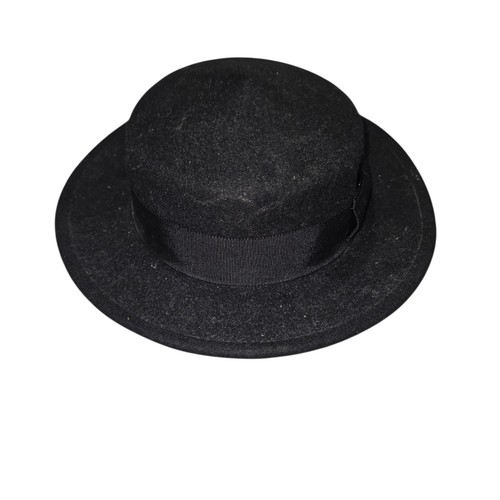 Vtg 100 wool boater - 100%,