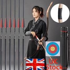 30-50lbs Archery Traditional Recurve Bow Mongolian Hunting Target Shooting RH/LH