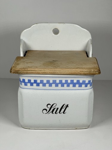Vintage ceramic and wood - and,