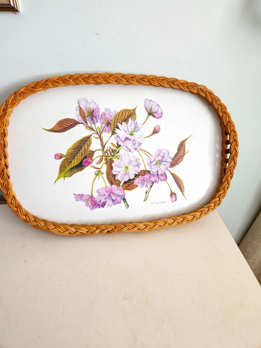 Vintage retro large wicker - vintage,