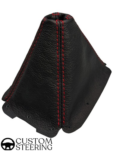 Black genuine leather gear - black,