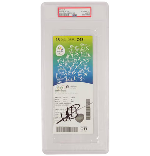 Usain bolt signed 2016 - signed, rio