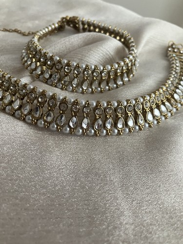 Anklets indian payal kundan - indian,