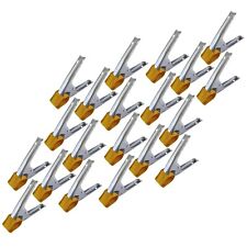 6" Metal Market Stall Clips Grips Holder Clasp & Protective Leather Cover