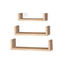 Set of 3 Floating Shelves Wall