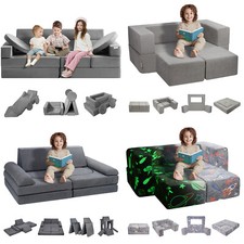 VEVOR Kids Play Couch 4-15 pcs Modular Kids Play Couch High-density 25D Sponge