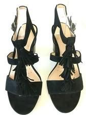 M&S Ladies Sandals Black Suede
