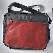 Hugo Boss Messenger Bag Red mesh front Dark BLUE perfume EDITION LATE 1990 Mens