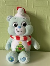 22cm Care Bear Christmas Plush CHRISTMAS WISHES BEAR  "Seasons Greetings" *NEW*