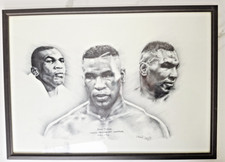 Mike Tyson Framed Poster Black