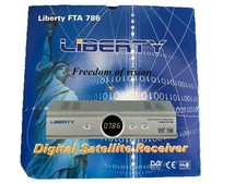 Liberty FTA 786 Digital Satellite Receiver European Plug and Adapter