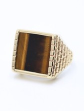 Vintage 9ct Yellow Gold Tigers