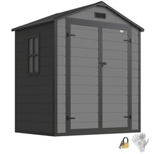 Outsunny garden shed 5 - garden, 6'x4.5'