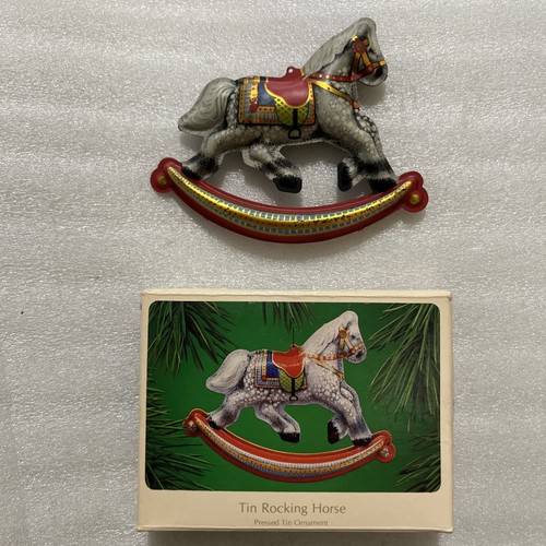 Hallmark tin rocking horse - hallmark,