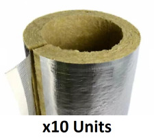 Rockwool Pipe Insulation 21-25m x 1000mm Lengths x10 Foil Backed 171229