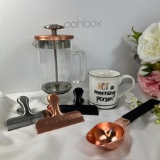 Single-Serve Coffee Press Gift Set | Copper French Press with Scoop & Cup