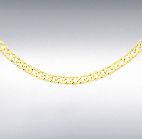 18ct gold curb chain solid - gold,