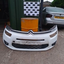 CITROEN C4 GRAND PICASSO 2013 - 2016 GENUINE FRONT BUMPER WITH GRILL  WHITE  EWP