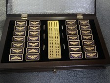 FRANKLIN MINT THE FABERGE IMPERIAL 24 KARAT GOLD PLATED DOMINOS