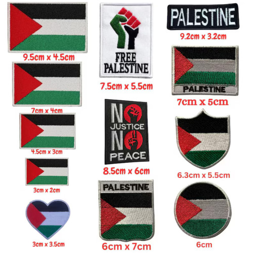 Palestine flag iron - flag, iron-on