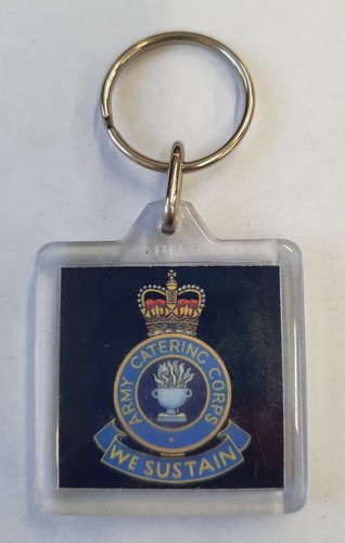 Acrylic military key ring - acrylic,