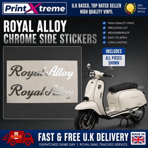 Royal alloy chrome decals - ra,