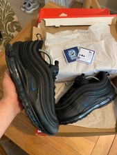 Nike Air Max 97 Black Dark Marina Blue DZ4505-001 Size UK9