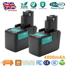2x Battery For Bosch 4000mAh