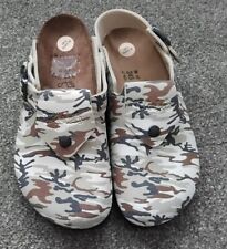 BIRKI'S BIRKENSTOCK Camouflage Shetland Sabots Size 5 *New Without Box*