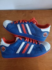 Vintage Rare 2006 ADIDAS SUPERSTAR NBA NEW YORK NICK'S TRAINERS SIZE UK 10