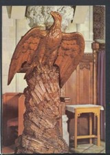 Wales Postcard - Oak Lecturn, Marble Church, Carved by Thomas Kendall  T4768
