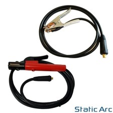 EARTH CLAMP + ELECTRODE HOLDER WELDING CABLE GROUND ARC MMA 200A 10-25 DINSE DKJ