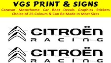 2 x 200mm CITROEN RACING LOGO