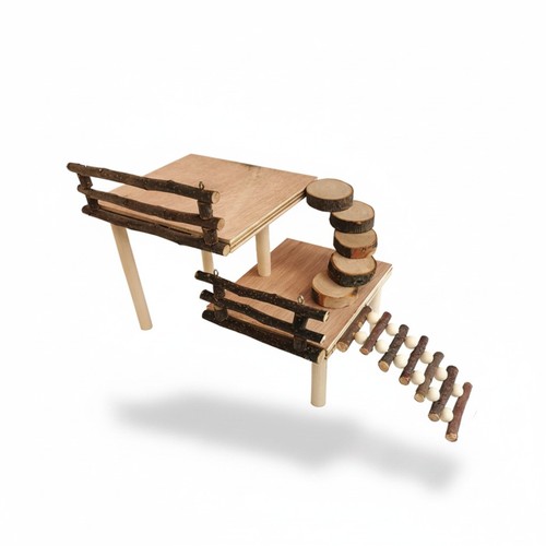 Wooden hamster playground - wooden,