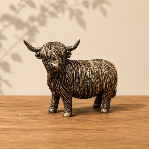 Highland cow resin statue - cow, |