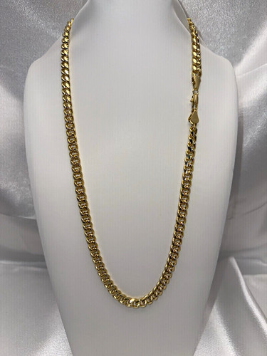 18k gold filled cuban - gold,